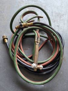 lot 151 image: TORCH HOSES AS SHOWN.