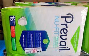 lot 161 image: (3) NEW PACKS OF PREVAIL NU-FIT DAILY BRIEFS SIZE M, 16CT EACH. (SOLD 3 X THE MONEY)