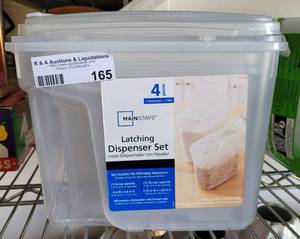lot 165 image: LATCHING DISPENSER SET AS SHOWN.