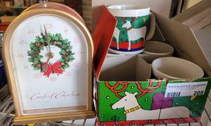 lot 208 image: CHRISTMAS CUPS AND MORE AS SHOWN.