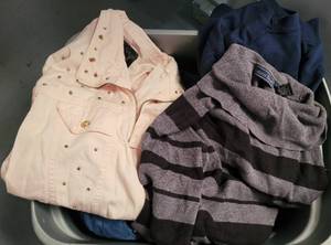 lot 256 image: CONTAINER LOT OF ASSORTED CLOTHING AS SHOWN.