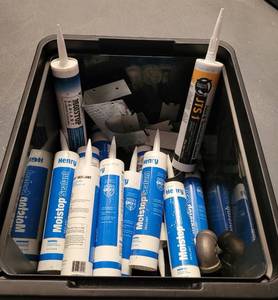 lot 259 image: ADHESIVES AND MORE AS SHOWN.