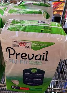 lot 261 image: (3) NEW, PREVAIL BRIEFS PACKAGES AS SHOWN. (SOLD 3 X THE MONEY)