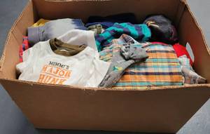 lot 264 image: BOX LOT OF CLOTHING AS SHOWN.