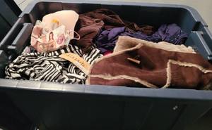 lot 269 image: CONTAINER LOT OF ASSORTED CLOTHING AS SHOWN.
