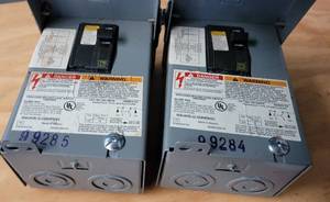 lot 272 image: (2) BREAKER BOXES AS SHOWN.