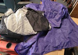 lot 296 image: BOX LOT OF ASSORTED CLOTHING AS SHOWN.