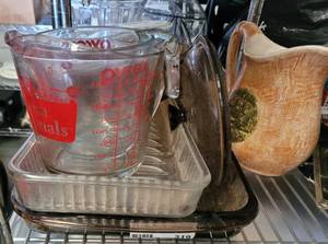 lot 319 image: LOT OF GLASS BAKINGWARE AS SHOWN.