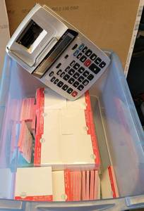 lot 331 image: LOT OF STICKY NOTES AND CALCULATOR AS SHOWN.