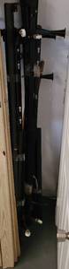 lot 335 image: BED RAIL FRAMES AS SHOWN.