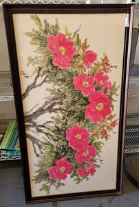 lot 15 image: FRAMED WATERCOLOR STYLE PRINT AS SHOWN.