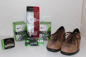 lot 49 image: Mens Golf Shoes and Golf Balls