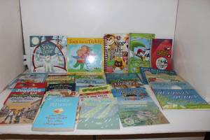 lot 52 image: Generous lot of Previously Loved Childrens Books, See Photos for Title and author.