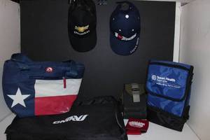 lot 121 image: Two Cap, Computer bag and more