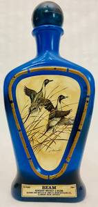 lot 9 image: 1980s Vintage Beam Jim Beam Whiskey Decanter (Empty) The Pintail Duck J. Lockhart Wildlife Art