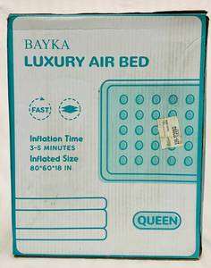 lot 14 image: Queen Size Luxury Air Bed by Bayka 18 high - unopened box