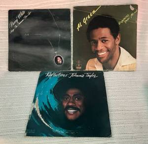 lot 119 image: 1977 Barry White Sings for Someone you Love 1974 Al Green Explores Your Mind 1977 Johnnie Taylor Reflections