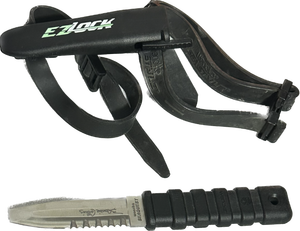 lot 174 image: Wenoka Blunt Stainless Steel Scuba Diving Knife with Sheath and Leg Strap