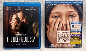 lot 17 image: Blue Ray DVD -  The Deep Blue Sea Extremely Loud and Incredibly Close