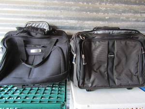 lot 36 image: 2 black rolling computer bags used for business purposes qty 2