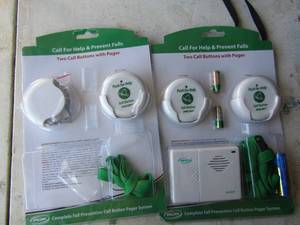 lot 55 image: Smart complete fall prevention call button and pager system 1 is new and 1 is used so qty 2