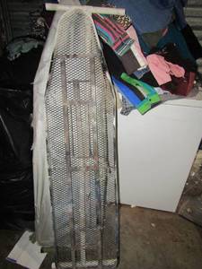 lot 110 image: 2 very well used ironing boards, still has life needs a new cover for top qty 2