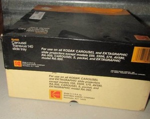 lot 113 image: Kodak Carousel Transvue 140 Slide Tray qty 2