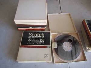 lot 20 image: Scotch magnetic tape, 14 1800ft, 7 reel- splice free- professional qty 15 unknown if they have anything on them or if there blank