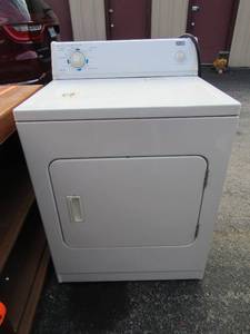 lot 7 image: Roper Heavy duty 5 cycle dryer, workes, used but in good condtion.