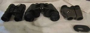 lot 203 image: Jason model 1195 binoculars , Tesco 1025 binoculars, Nikon racing 821 6.3 binoculars
