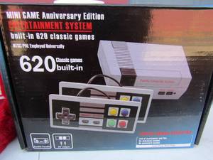 lot 205 image: mini video game console anniversary edition brand new built in 620 games