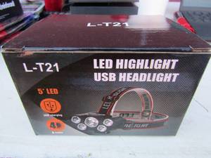 lot 220 image: Rechargeable Headlamps NIB qty 2 x$