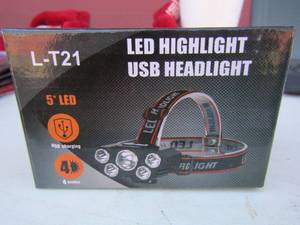 lot 229 image: Rechargeable Headlamps NIB qty 2 x$