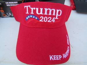 lot 230 image: Trump sun visors NEW