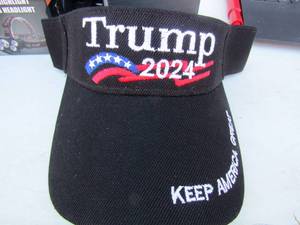 lot 232 image: Trump sun visors NEW