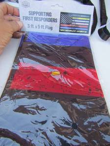 lot 240 image: First Responder Flag  3 FT X 5 FT  NEW IN PKG