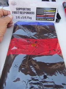 lot 242 image: First Responder Flag  3 FT X 5 FT  NEW IN PKG