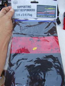 lot 244 image: First Responder Flag  3 FT X 5 FT  NEW IN PKG
