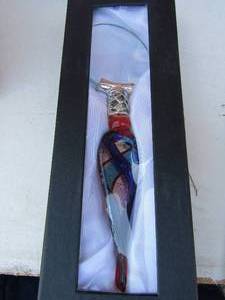 lot 246 image: STAINED GLASS Magnifiying Glasses QTY 2 NIB  X$$