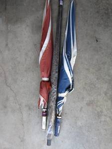 lot 43 image: lot of new and used umbrellas