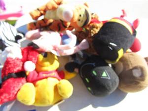 lot 16 image: winnie the pooh and more mini stuffed animals