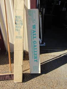 lot 67 image: sears purple martin house pole part # 7163955, fluorescent light fixture by wall gallery