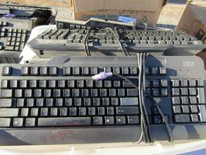 lot 83 image: Box of new and used computer key boards