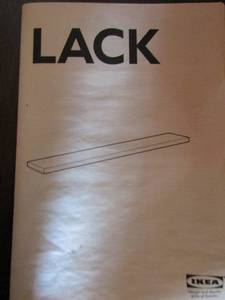 lot 117 image: LACK by Ikea 75x10 FLOATING SHELF