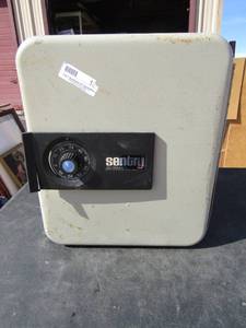 lot 184 image: Sentry safe, no combo or key-  has not been opened