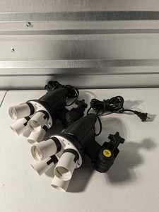 lot 2 image: Impact 4 Socket Fluorescent Fixture Photography Studio (KIT OF 2) - No Bulb