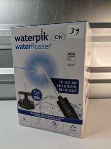 lot 39 image: Waterpik ION Waterflosser Model WF-11W012-2 - Black - New