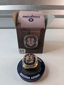 lot 43 image: Houston Astros 2021 AL Champions Replica Ring