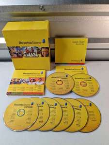 lot 72 image: Rosetta Stone Spanish (Espanol) Level 1, 2, 3, 4 & 5 Set with Audio Companion