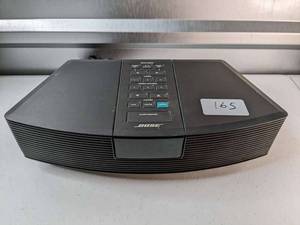 lot 165 image: Bose Wave Radio Model AWR1-1W AM FM Clock Alarm Black